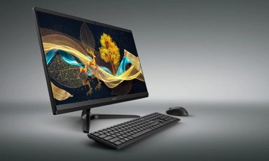 ACER AiO računalo Aspire C24 / Intel Core i5-12450H, 23.8", 1920 x 1080, 16 GB RAM, 1 TB SSD, Windows 11 Home, crna